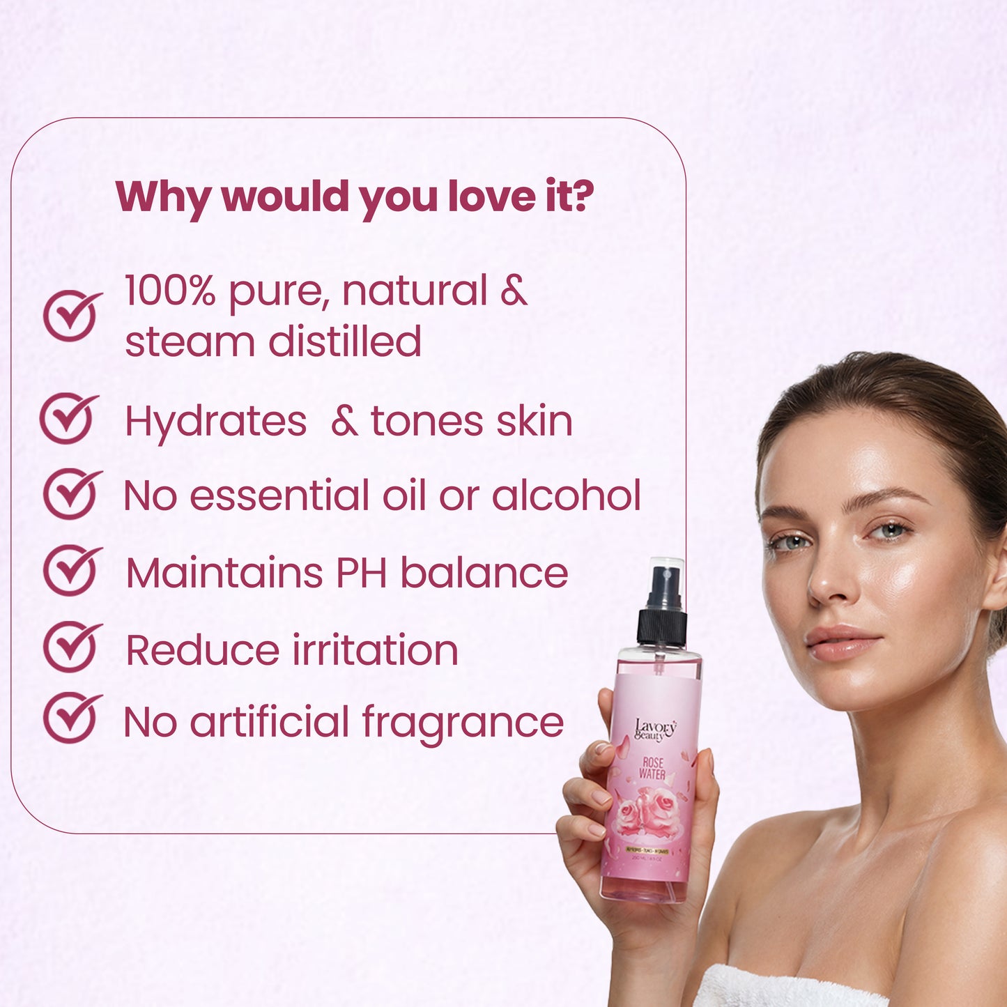 Rose Water Trio (250ml x 3)
