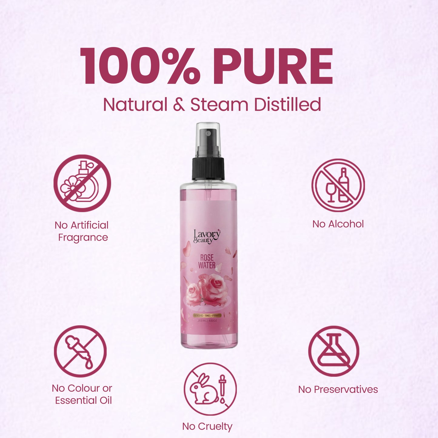 Rose Water Trio (250ml x 3)