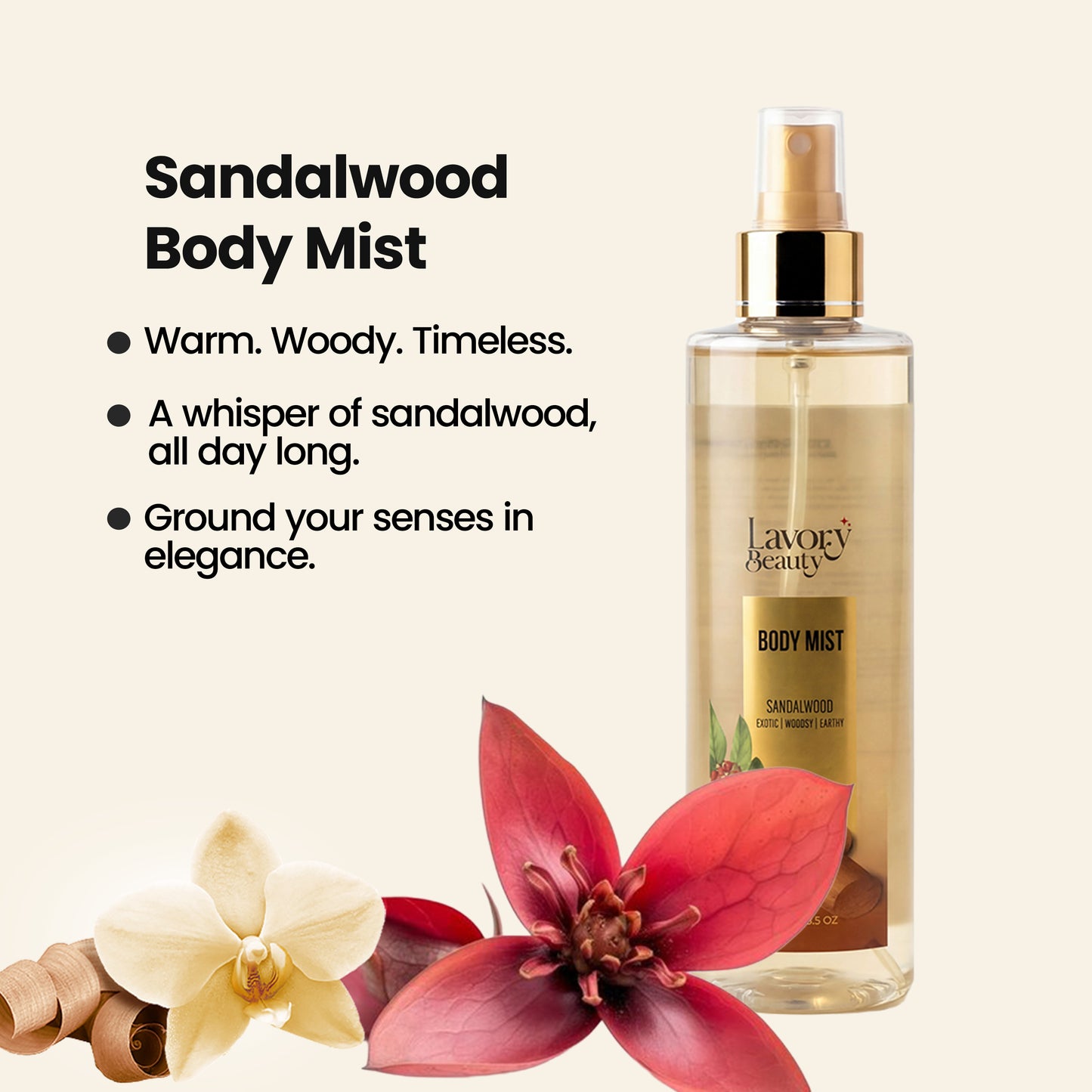 Sandalwood Body Mist (250ml)