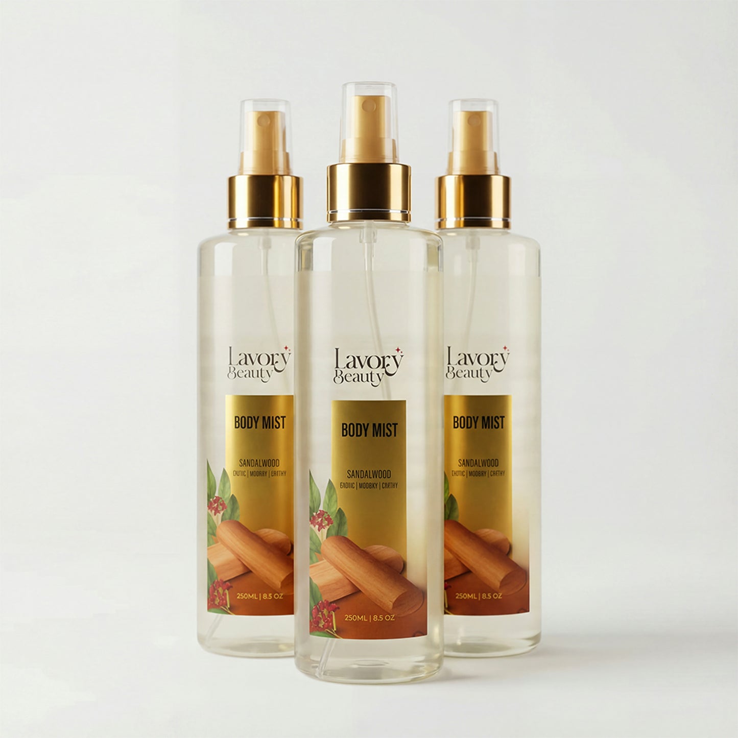 Sandalwood Body Mist Bundle (3 Bottles 250ml x 3)